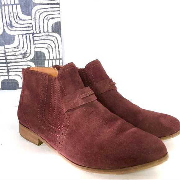 DV by Dolce Vita | Purple Suede Ankle Boots Booties 7.5 - Picture 3 of 16